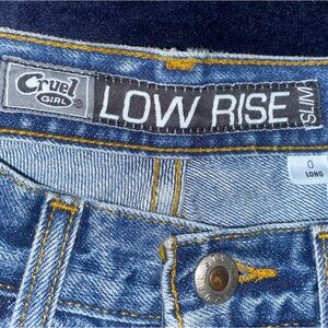 COPY - Cruel Girl Jeans Size 0 long Slim low rise blue